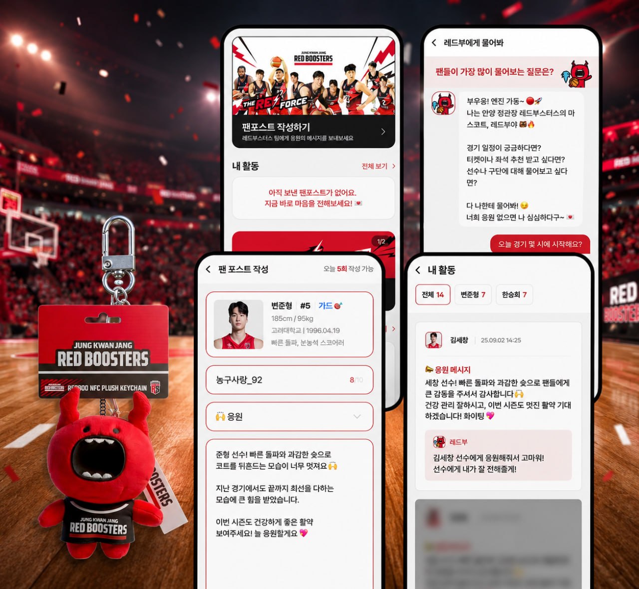 Jung Kwan Jang Red Boosters NFC fan goods